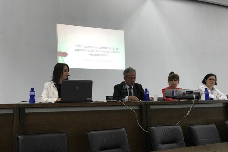 SAOPŠTENJE: Održan Okrugli sto za izradu Nacrta zakona o posredovanju pri zapošljavanju i pravima za vrijeme nezaposlenosti