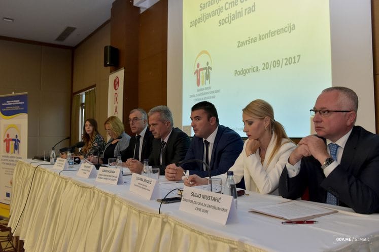 SAOPŠTENJE: Održana završna konferencija projekta „Saradnja između Zavoda za zapošljavanje Crne Gore i centara za socijalni rad“