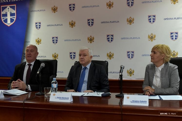 Premijer Marković razgovarao sa rukovodstvom Opštine Pljevlja: Imate perspektivu i razumijevanje Vlade