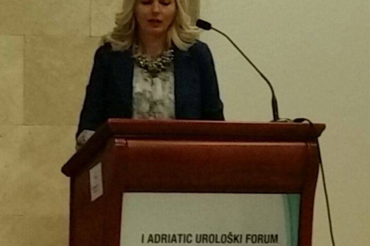 Obraćanje generalne direktorice dr Alme Hajdarpašić Drešević na četvrtom Kongresu urologa Crne Gore