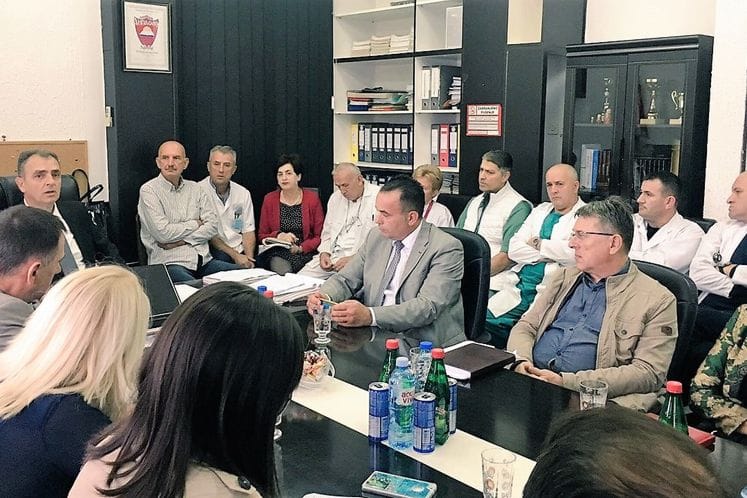 SAOPŠTENJE: Ministar Hrapović sa saradnicima boravio u radnoj posjeti opštini Bijelo Polje