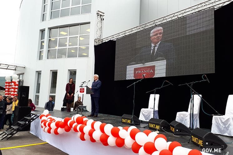 PM Marković opens Franca meat production and processing factory in Bijelo Polje: Government makes additional efforts in development of Northern Region of Montenegro