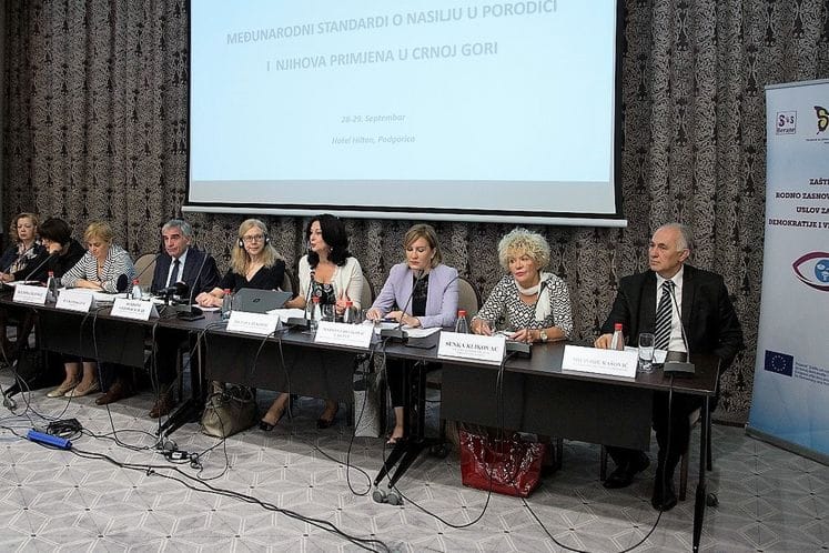 Ministarstvo zdravlja na nacionalnoj konferenciji “Međunarodni standardi o nasilju u porodici i njihova primjena u Crnoj Gori”