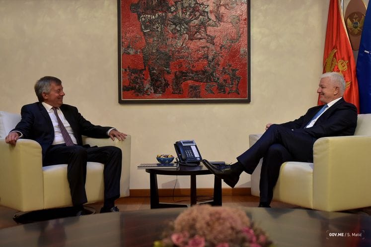 PM Marković hosts EHF President Wiederer: Support to Montenegro as co-organiser of Women's EHF EURO 2022