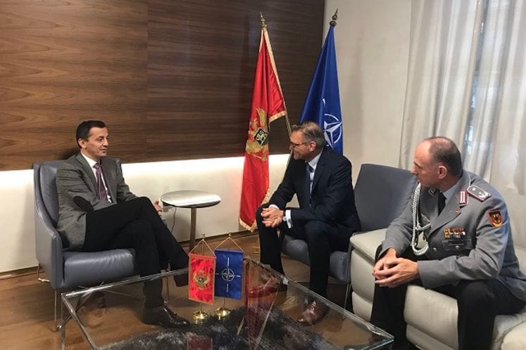 Bošković sa ambasadorom Veberom: SR Njemačka nastavlja sa podrškom Crnoj Gori na polju odbrane