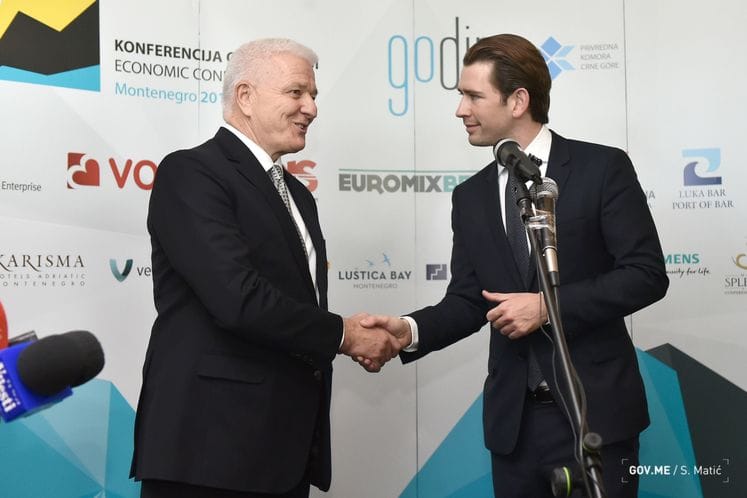 Premijer Marković i kancelar Kurc: CG za vrijeme austrijskog predsjedavanja EU nastavlja da otvara pregovaračka poglavlja