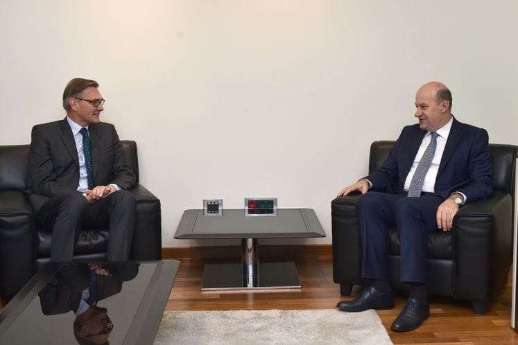 Potpredsjednik Vlade Rafet Husović primio ambasadora Savezne Republike Njemačke u Crnoj Gori dr Roberta Vebera