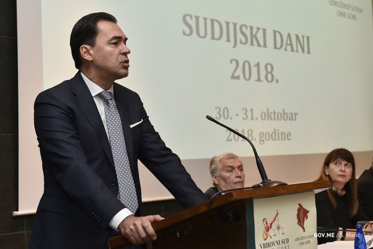 Potpredsjednik Pažin: Vidno unaprijeđeni svi aspekti crnogorskog pravosudnog sistema