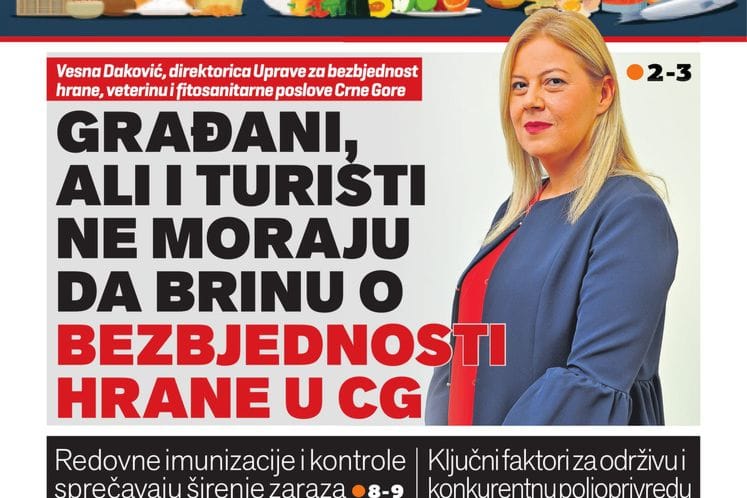 Specijalni dodatak: Bezbjednost hrane u Crnoj Gori