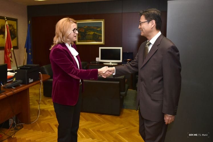 Ministarka javne uprave, Suzana Pribilović, primila ambasadora NR Kine, Liu Đina