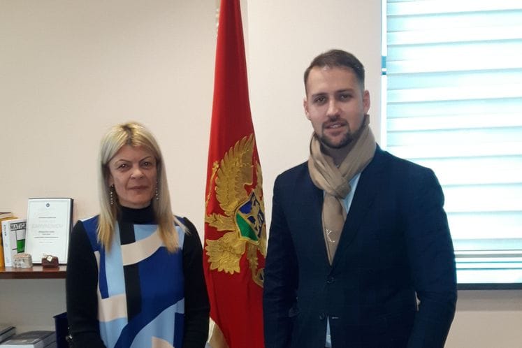 Susret ministarke Damjanović i šefa Regionalne Kancelarije za saradnju mladih u Crnoj Gori