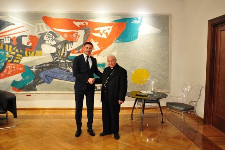 Ministar kulture Aleksandar Bogdanović sastao se sa apostolskim nuncijem Nj. E. nadbiskupom Luiđijem Pecutom