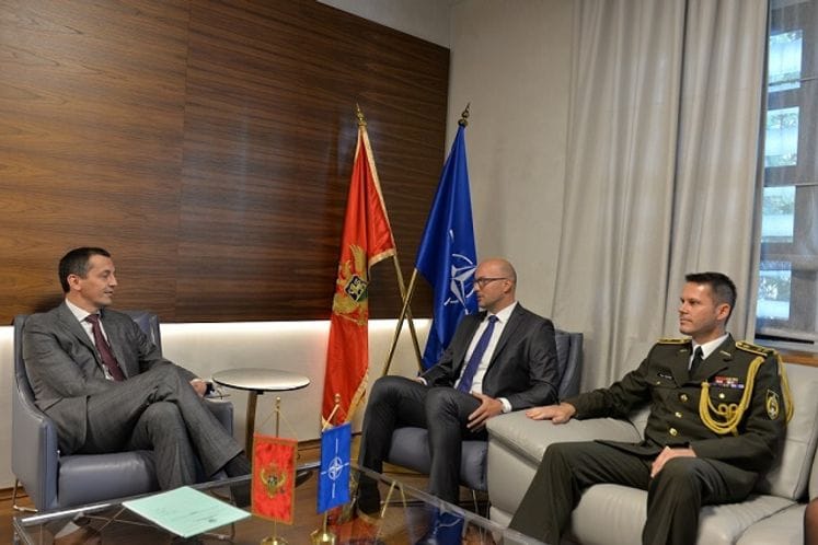 Potpukovnik Ulični, novoimenovani nerezidentni vojni ataše Republike Slovačke, u nastupnoj posjeti Ministarstvu odbrane