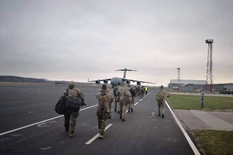 The Armed Forces of Montenegro Reconnaissance Squad deployed to Enhanced Forward Presence - Battlegroup Latvia