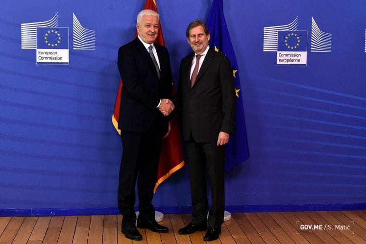 PM Marković meets in Brussels with Commissioner Hahn: Montenegro will be working even harder and more intensively to meet EU agenda in 2019