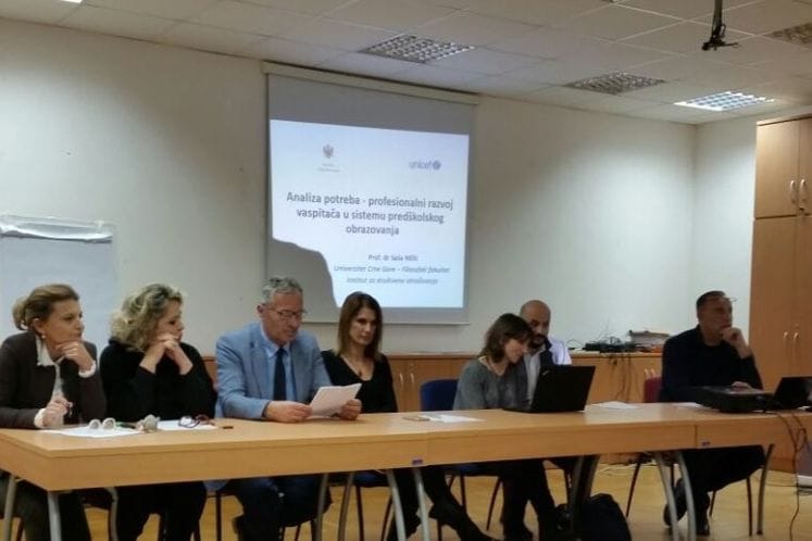 Istraživanje „Kontinuirani profesionalni razvoj vaspitača u Crnoj Gori“