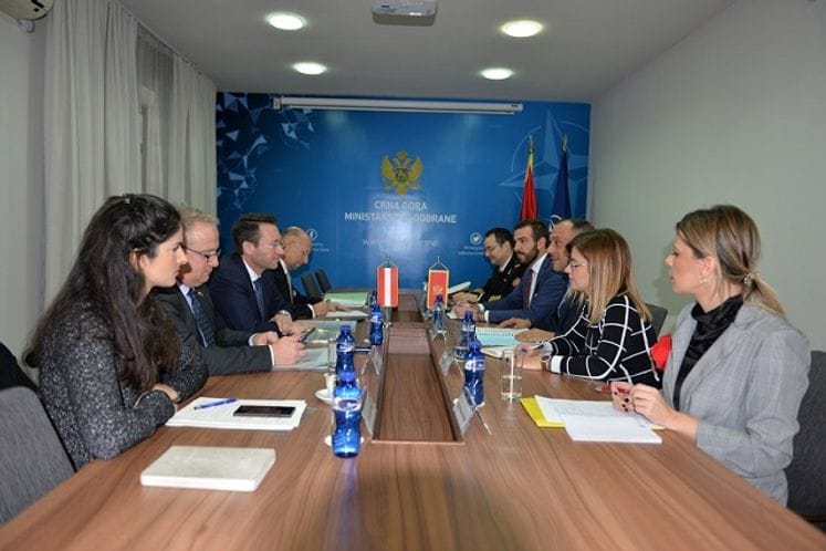 Ivanović sa general-majorom Frankom: Austrija je uz Crnu Goru i na njenom evropskom putu