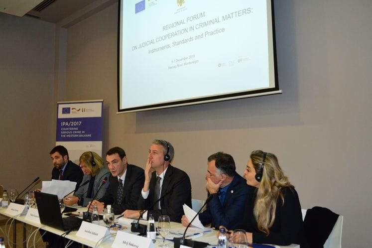 Saopštenje: „Regionalni forum o pravosudnoj saradnji u krivičnim stvarima – instrumenti, standardi i praksa“ počeo u Herceg Novom