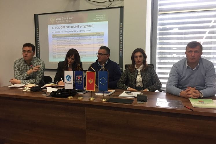 Agrobudžet za 2018. godinu predstavljen u Nikšiću