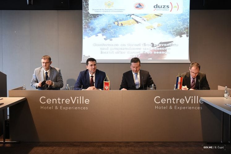 Crna Gora će nastaviti da unapređuje nivo spremnosti na požare i druge vrste hazarda