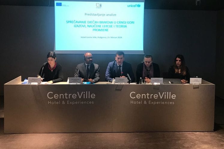 Pejanović: MUP nastavlja da unapređuje borbu protiv prisilnih dječjih brakova i drugih oblika kršenja ljudskih prava