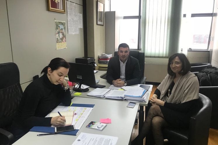SAOPŠTENJE:Generalni direktor direktorata za socijalno staranje i dječiju zaštitu Goran Kuševija razgovarao je sa menadžerkom programa za rodnu ravnopravnost u Kancelariji UNDP u Crnoj Gori Kaćom Đuričković.