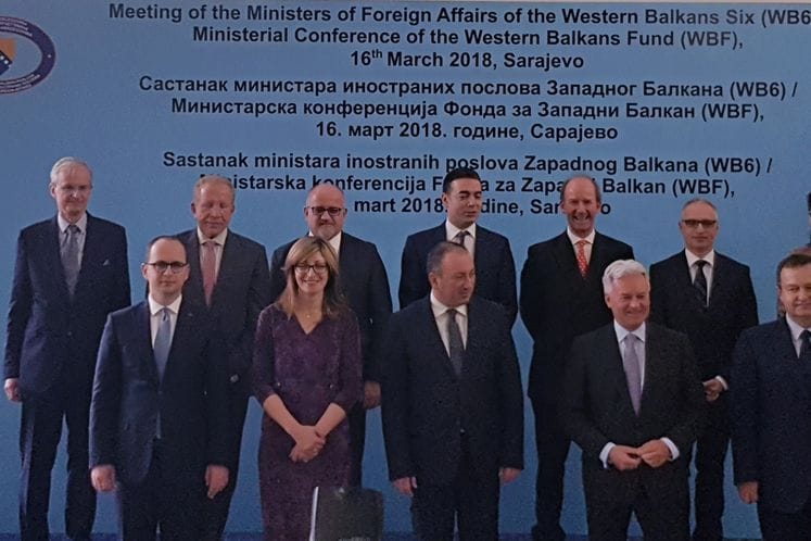 Sarajevo: FM Darmanović takes part in meeting of WB6 foreign ministers, ministerial conference of Western Balkans Fund