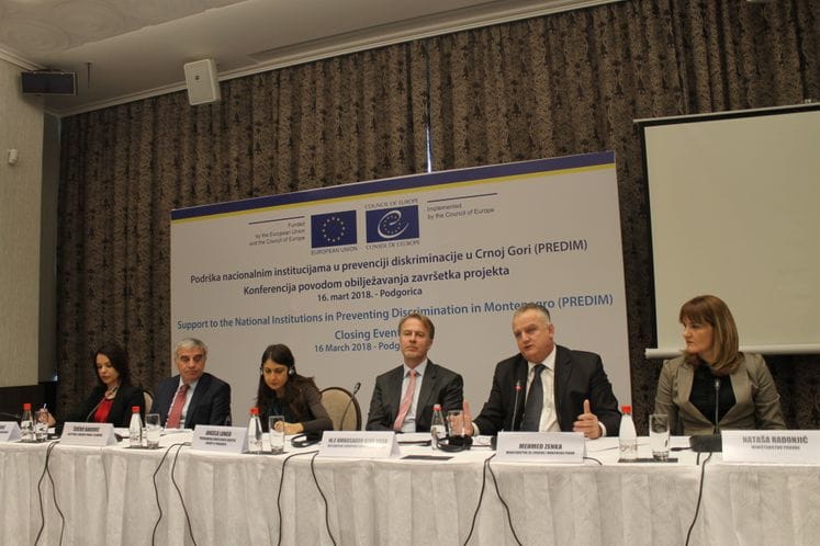 Završen projekat "Podrška nacionalnim institucijama u prevenciji diskriminacije u Crnoj Gori" – PREDIM