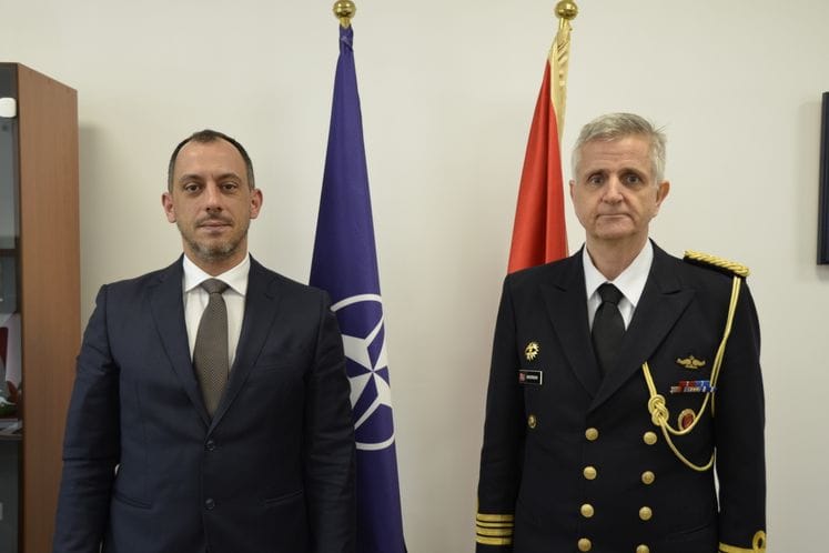 Predstavnici Ministarstva odbrane Kraljevine Norveške, pukovnik Anderson i Knudsen, kod Ivanovića