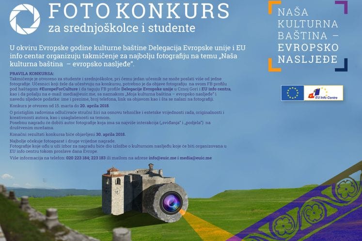 Foto konkurs „Naša kulturna baština – evropsko nasljeđe“
