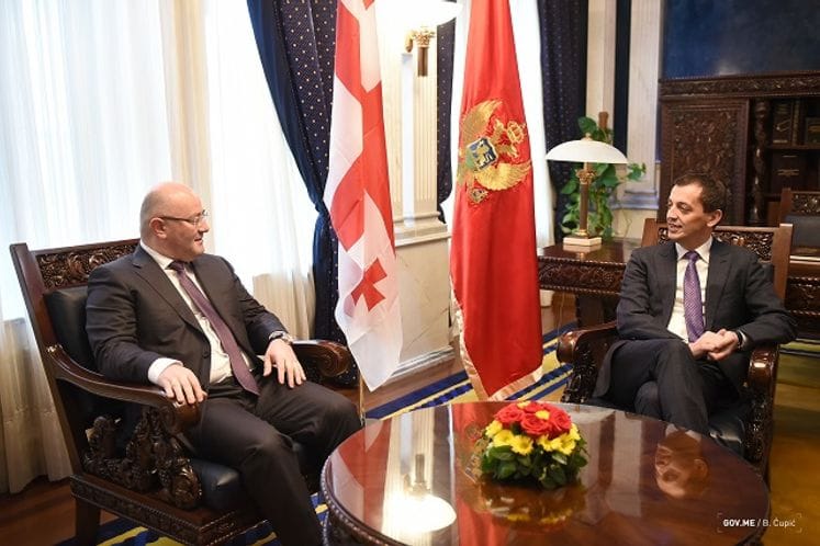 Bošković sa gruzijskim kolegom, Levanom Izorijom: Crna Gora će promovisati NATO politiku otvorenih vrata