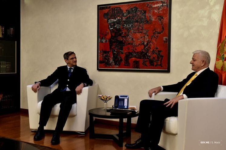 Premijer Marković primio novog ambasadora Italije: Odlični crnogorsko-italijanski odnosi ojačani su savezništvom u NATO-u
