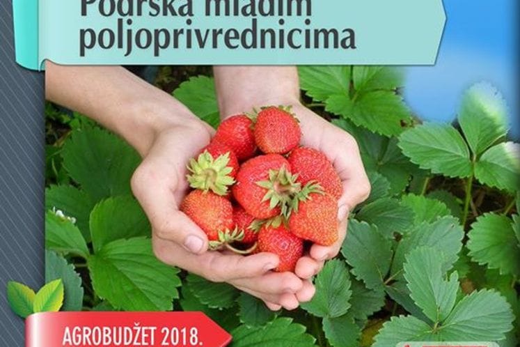 Javni poziv za dodjelu podrške pokretanju poslovanja mladih poljoprivrednika za 2018. godinu