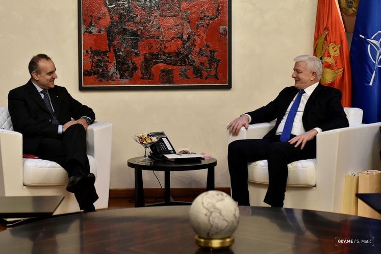 PM Marković thanks outgoing Ambassador Del Monaco for personal contribution to excellent relations between Montenegro and Italy