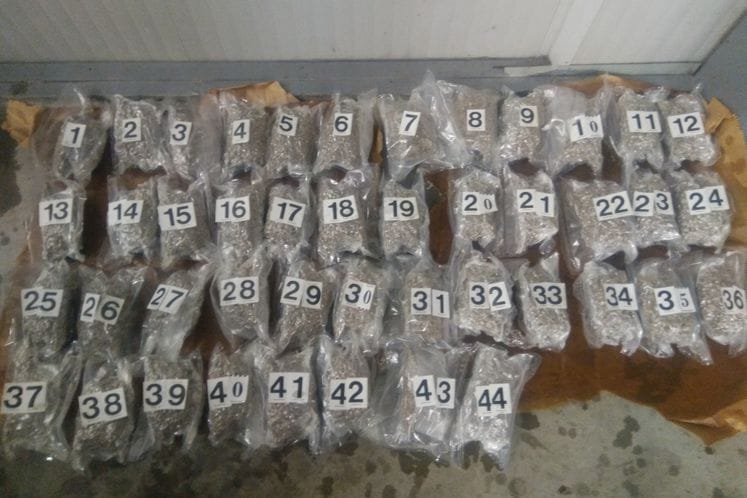 Zajedničko saopštenje: Policijski i carinski službenici na GP Debeli Brijeg pronašli i oduzeli oko 13 kg marihuane; dva lica lišena slobode