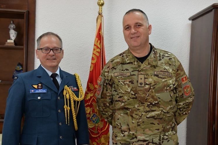 Pukovnik Lavoj, izaslanik odbrane Kanade u Crnoj Gori, u posjeti Ministarstvu odbrane