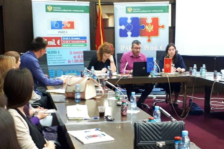 Priprema savjetodavnih službi za sprovođenje IPARD poziva za podršku preradi