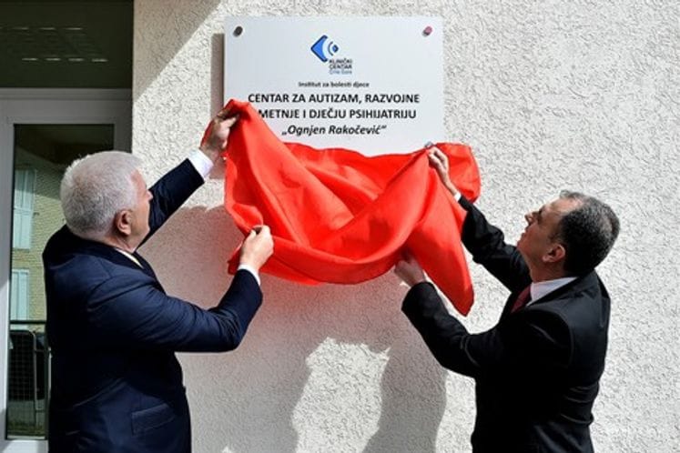 Premijer Marković i ministar Hrapović otvorili Centar za autizam, razvojne smetnje i dječju psihijatriju „Ognjen Rakočević“