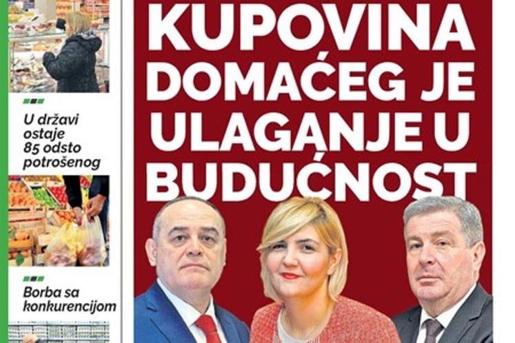 Deputy Prime Minister Milutin Simović for Dnevne novine: When we buy domestic products, we invest in our standard