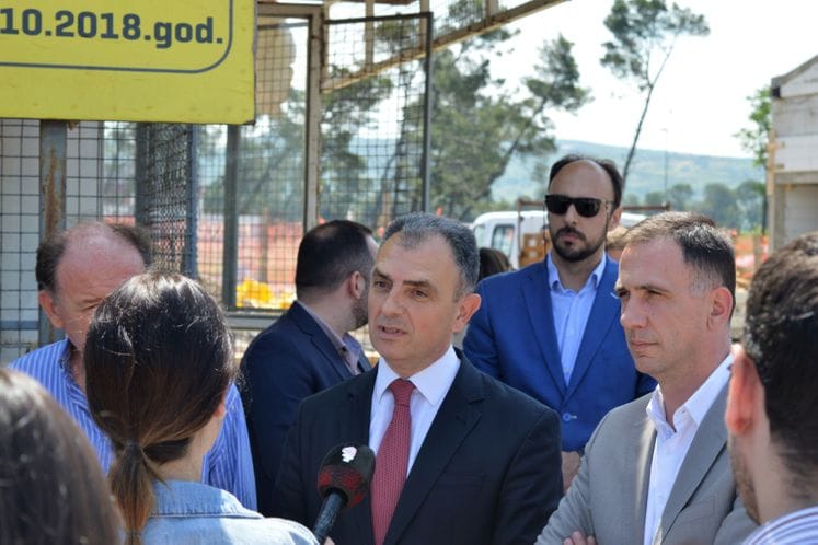 Ministar Hrapović obišao radove na Domu zdravlja koji se gradi na Zlatici