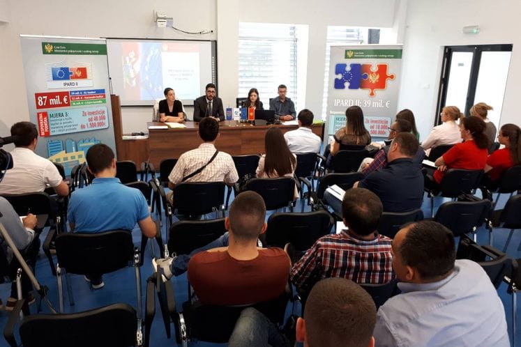 IPARD javni poziv za preradu predstavljen u Danilovgradu i Nikšiću