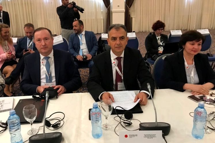 Ministar Hrapović na ministarskom sastanku u Skoplju