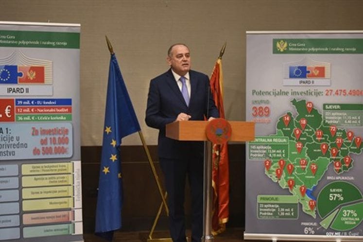DPM Simović:In first call of IPARD programme, Montenegrin sector of agriculture has passed another big European exam