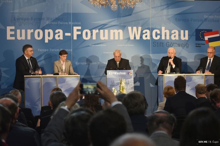 Premijer Duško Marković na konferenciji Europa Forum Wachau: Zapadnom Balkanu je mjesto u Evropi, politika proširenja EU je politika bezbjednosti i sigurnosti za sve