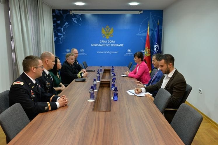 Bošković sa novoimenovanim predstavnicima Kancelarije za odbrambenu saradnju SAD-a