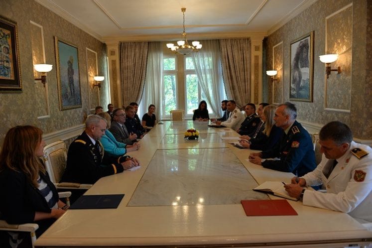 Ministar Bošković sastao se sa guvernerom Savezne države Mejn, Polom Lepejdžom i komandantom Nacionalne garde Mejna, generalom Daglasom Farnemom