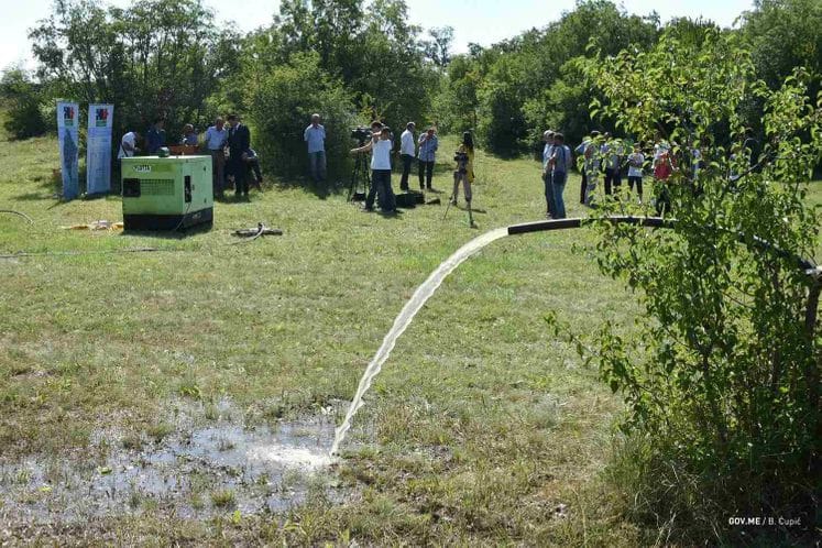Potpredsjednik Simović predstavio rezultate projekta hidroistražnih radova u Crnoj Gori: Voda potekla u sušnim Banjanima
