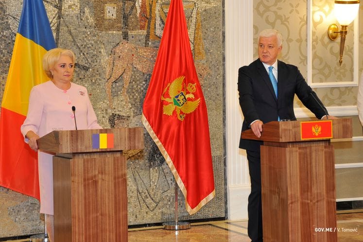 Premijer Marković sa premijerkom Rumunije Dančilom: Rumuniji želimo uspjeh tokom predstojećeg predsjedavanja EU i zahvaljujemo što su CG i ZB već visoko na vašoj agendi