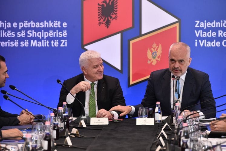 PM Marković at joint session of Montenegrin, Albanian cabinets: This testifies to friendship and ties between our countries and nations