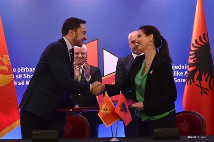 Minister Bogdanović signs Cultural Cooperation Programme 2018-2020 between Ministry of Culture of Montenegro and Ministry of Culture of Republic of Albania